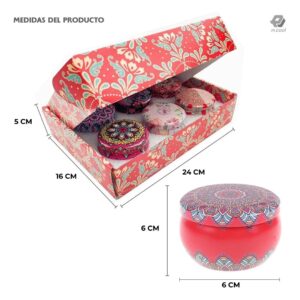 Caja de Regalo Aromaterapia - Velas de Soya (6Un)