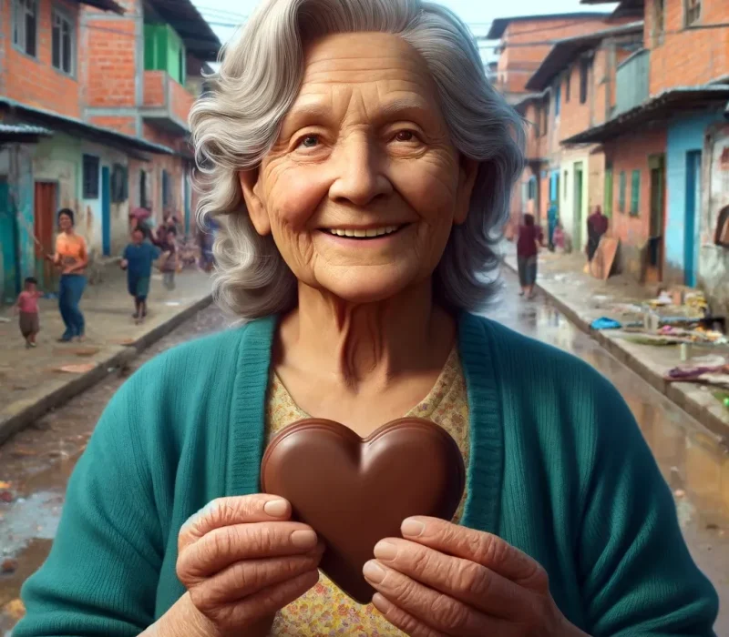 elderly_woman_smiling_chocolate