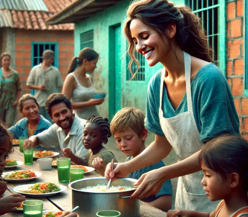 female_volunteer_serving_food